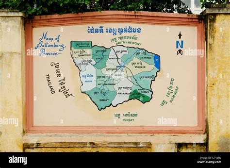 map of battambang province cambodia Stock Photo - Alamy