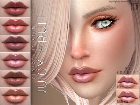 Sims 4 CC's - The Best: Glossy Lip Balm by Screaming Mustard | The sims 4 skin, Sims, Makeup cc