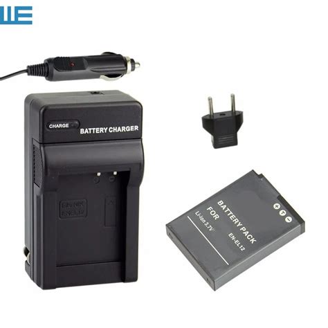 EN EL12 ENEL12 EL12 Camera Battery+Charger for Nikon Coolpix S9700 S9500 W300 S9300 S9100 S8200 ...