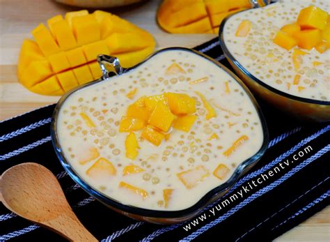 Mango Sago (Mango Tapioca) - Yummy Kitchen