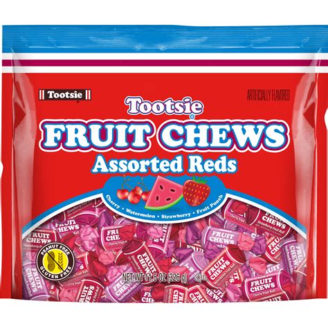 Tootsie Fruit Chew All Reds, Assorted Flavors, 11.5 Oz - Walmart.com