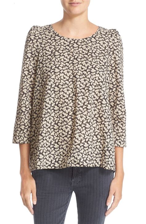 THE GREAT. Print Cotton Voile Blouse | Nordstrom