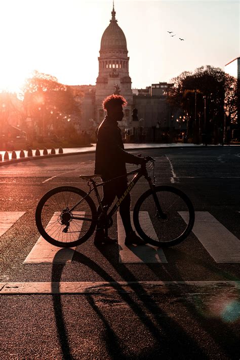 Silhouette of a Man with a Camera · Free Stock Photo