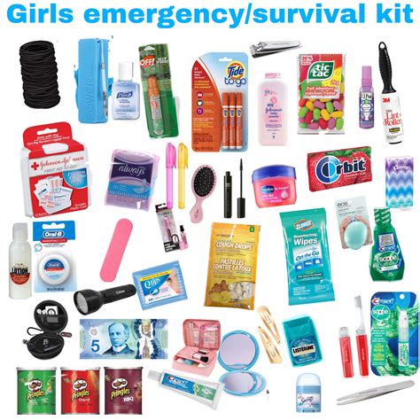 The ultimate gir’s survival kit in 2021 | School emergency kit, School survival kits, Emergency ...