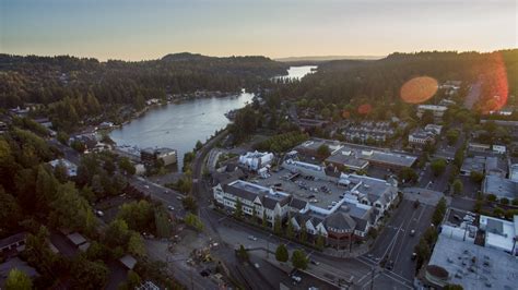 Sunset in Lake Oswego — Lioneye Aerials