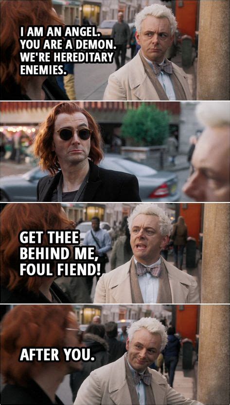 30+ Best 'Good Omens' Quotes in 2020 (With images) | Good omens book, Crowley quotes, Funny movies