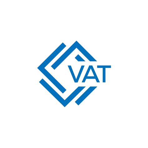 VAT technology letter logo design on white background. VAT creative ...