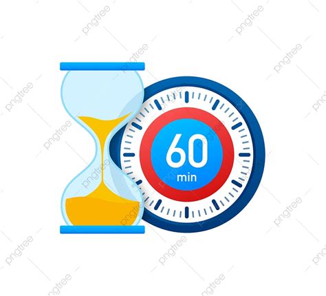 El Cronómetro De 60 Minutos PNG , Alarma, Diseño, Comienzo PNG y Vector ...