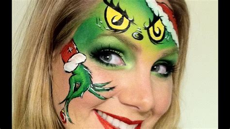 The Grinch - Christmas Face Painting - YouTube