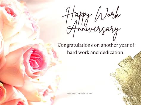 70+ Happy Work Anniversary Messages,Wishes and Quotes - Anniversary Wishes