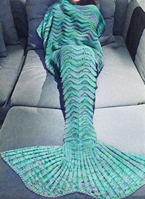 Mermaid Tail Aqua Blanket Throw | Crochet mermaid blanket, Mermaid tail blanket, Crochet blanket ...