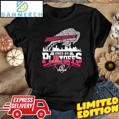 Buffalo Bills Logo Players Name 2023-24 Playoffs Shirt - Danmerch