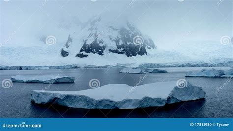 Icy Landscape in Antarctica Stock Photo - Image of explore, america ...