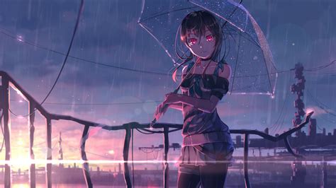 1280x720 Red Eye Anime Girl 720P Wallpaper, HD Anime 4K Wallpapers, Images, Photos and ...