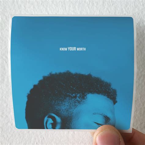 Khalid Know Your Worth Album Cover Sticker