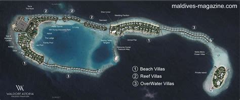 waldorf-astoria-maldives-ithaafushi-resort-map | Simply Maldives Holidays