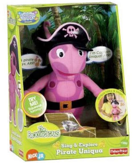 Fisher Price The Backyardigans Sing Explore Pirate Uniqua 13 Plush - ToyWiz