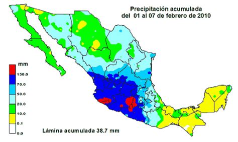 Mexico Temperature Map