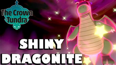 SHINY DRAGONITE Max Raid Battle! Pokemon Sword and Shield Crown Tundra ...