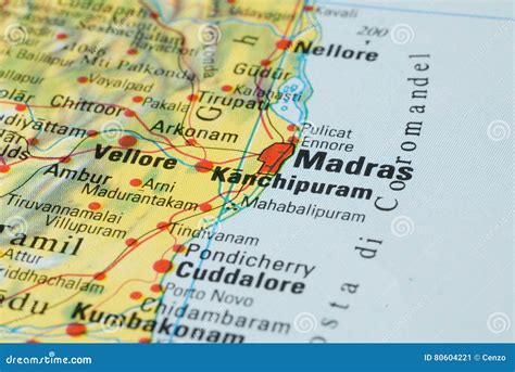 Madras road map stock image. Image of city, tourism, india - 80604221