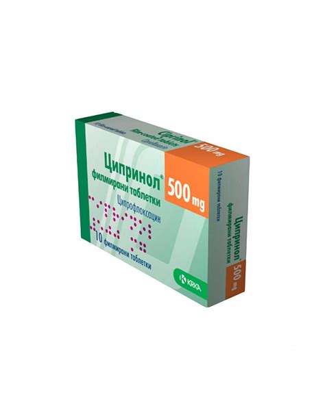 Ciprinol 500 mg 10 tablets / Ципринол 500 мг 10 таблетки