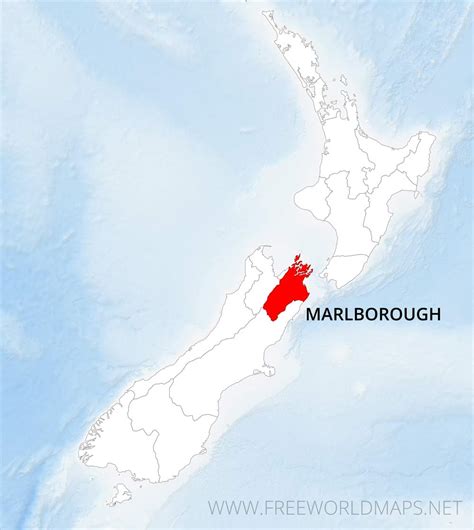 Marlborough Region Maps, NZ