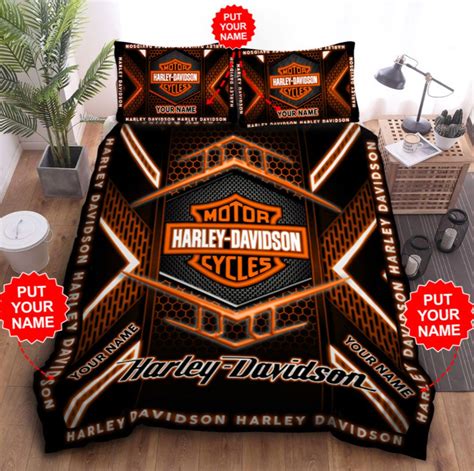 Harley Motorcycle Bedding Set PersonalizedAmerican Chopper | Etsy