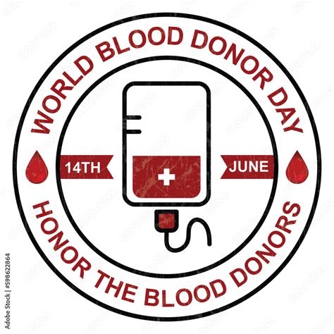 world blood donor day logo, honor the blood donor, blood donor day ...