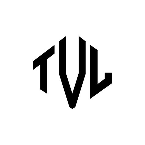 TVL letter logo design with polygon shape. TVL polygon and cube shape logo design. TVL hexagon ...
