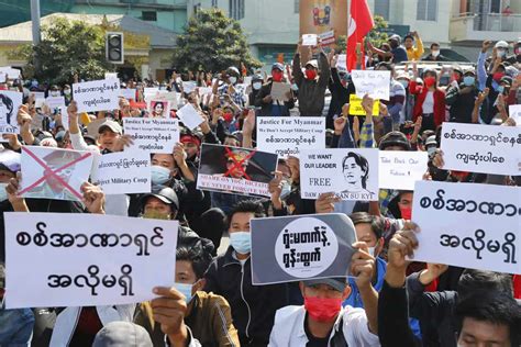 Protests against the military coup in Myanmar