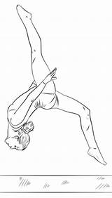 Get This Free Gymnastics Coloring Pages 72ii8 sketch template