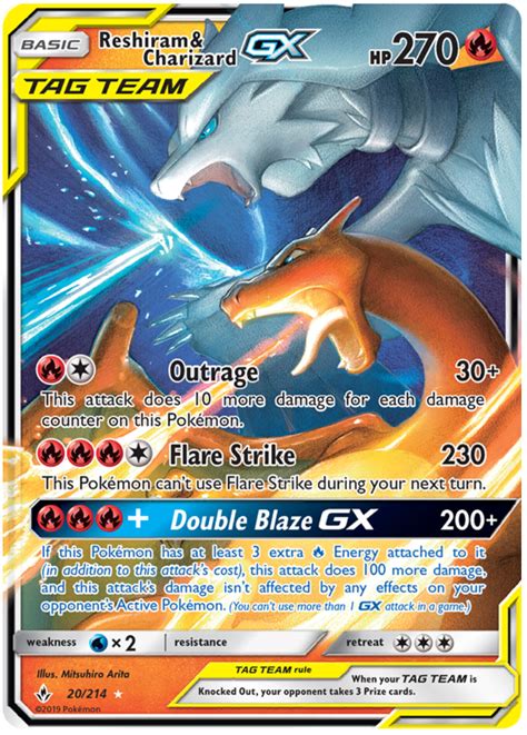 Reshiram & Charizard GX - Unbroken Bonds #20 Pokemon Card