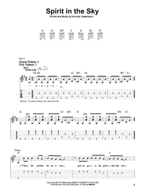 Spirit In The Sky by Norman Greenbaum - Easy Guitar Tab - Guitar Instructor