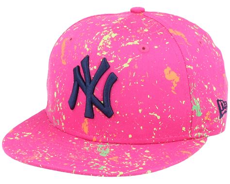 New York Yankees 9Fifty Paint Pack Pink/Navy Snapback - New Era cap | Hatstoreworld.com