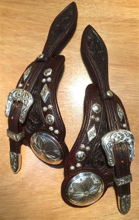 Bohlin Style Sterling Spur Straps | Leather spur straps, High heel ...