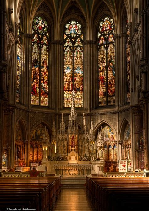 altar in St. Augustine & St. John Church in Dublin. ( French Gothic Revival style) Sacred ...