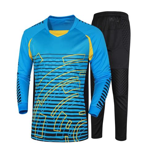 men Goalkeeper sets men soccer goalkeeper jerseys adult football suits male long sleeve kits man ...