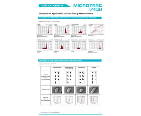 Particle Characterization Applications - Analysis