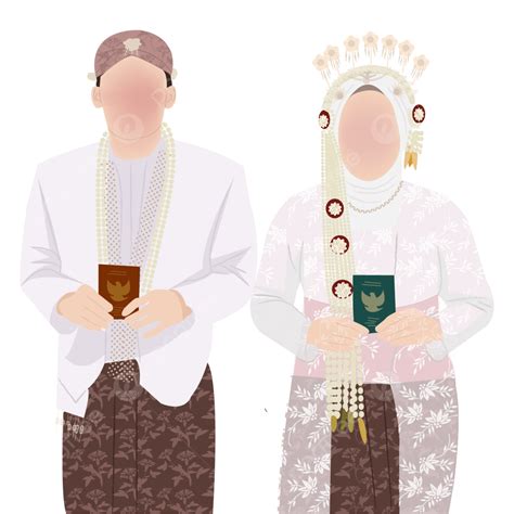 Javanese Wedding Couple Tradition, Wedding, Javanese, Couple PNG and Vector with Transparent ...