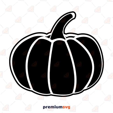 Black And White Pumpkin Clipart