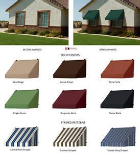 Window Awnings Contemporary Style with Straight Valence DIY Awnings in ...