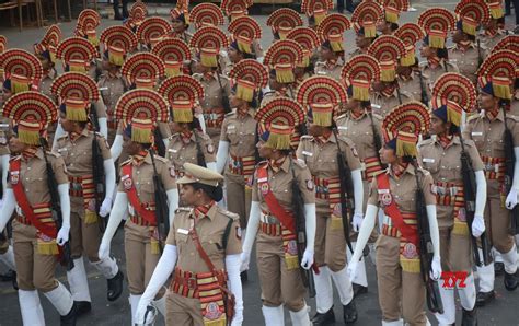 Chennai:Tamil Nadu Police personnel during full dress rehearsal. #Gallery - Social News XYZ