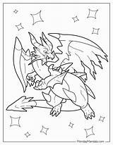 coloring Page Pokemon mega charizard mega Charizard X Coloring  sketch template