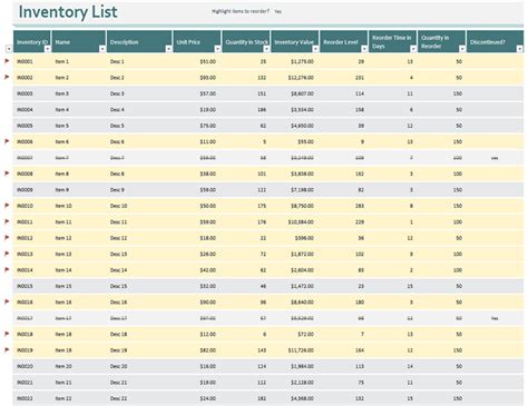 Inventory List - 14+ Examples, Format, Word, Google Docs, Google Sheets ...