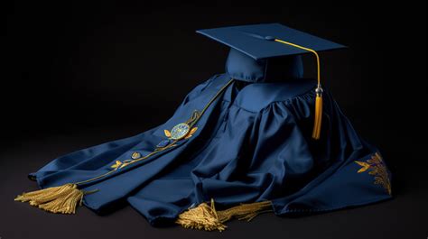 Graduation Cap Blue Covering A Black Background Backgrounds | JPG Free ...