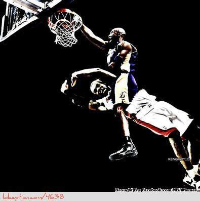 Kobe Bryant Dunking On Lebron James