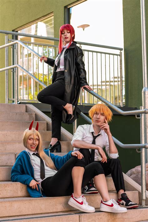 Chainsaw man cosplay group by Andivicosplay on DeviantArt