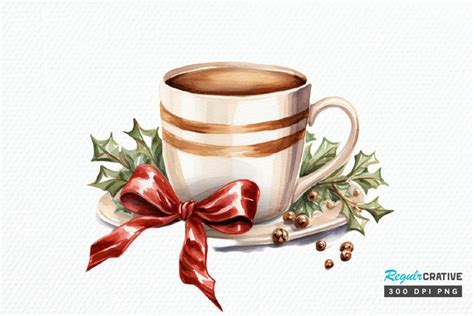 Christmas Coffee Collection PNG Clipart