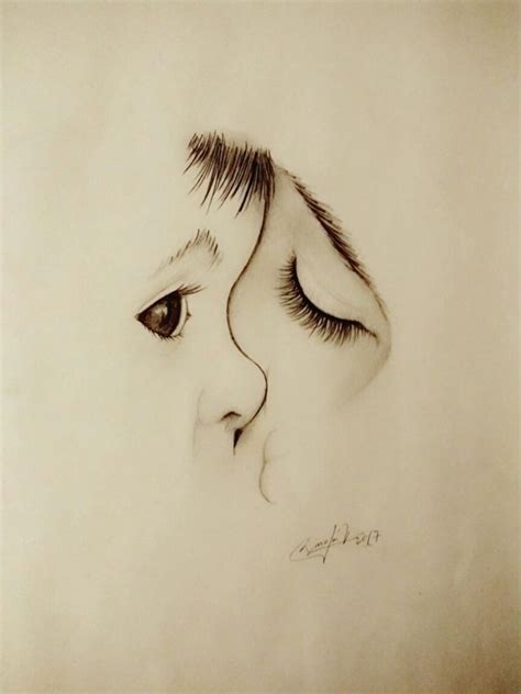 60 Simple Pencil Mother and Child Drawings