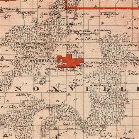 Vintage Map of Marion County Iowa, 1875 by Ted's Vintage Art